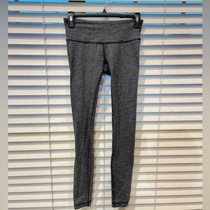 Lululemon Wunder Train Leggings 6 Womens Athletic Gray Pants Stretch Run Jog